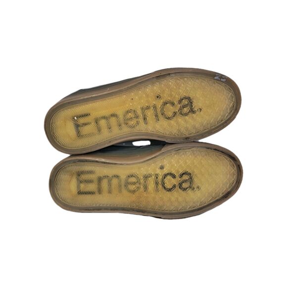 EMERICA DICKSON WOMEN'S SIZE 8.5 OLIVE GREEN/GUM SKATEBOARDING SHOES LACE UP EUC - Picture 2 of 12